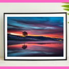 Gallery Wall art, Sky Printable Art, Wild Sky Art & Water Line Art, Modern Home Decor Art
