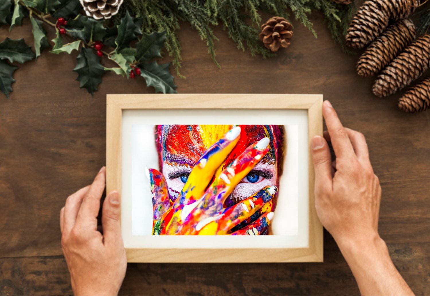 Woman face Printable Art, Close-up Woman face Art & Water Line Art, Modern Home Decor Art.