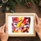 Woman face Printable Art, Close-up Woman face Art & Water Line Art, Modern Home Decor Art.