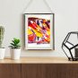 Woman face Printable Art, Close-up Woman face Art & Water Line Art, Modern Home Decor Art.