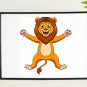 Cartoon Art, Lion Cartoon Printable Art & Water Line Art, Modern Home Decor Art, Wall Decor,