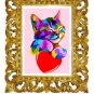 Cat Face Printable Art, Cat Beauty Printable Art & Water Line Art, Home Decor Art.