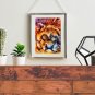 Lion Face Printable Art, Animal Beauty Printable Art & Water Line Art, Abstract art print.