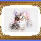 Cat Activity Printable Art, Cat Beauty Printable Art & Water Line Art, Home Decor Art.
