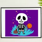 Skeleton man Activity Printable Art, Skeleton man Beauty Printable Art & Water Line Art.