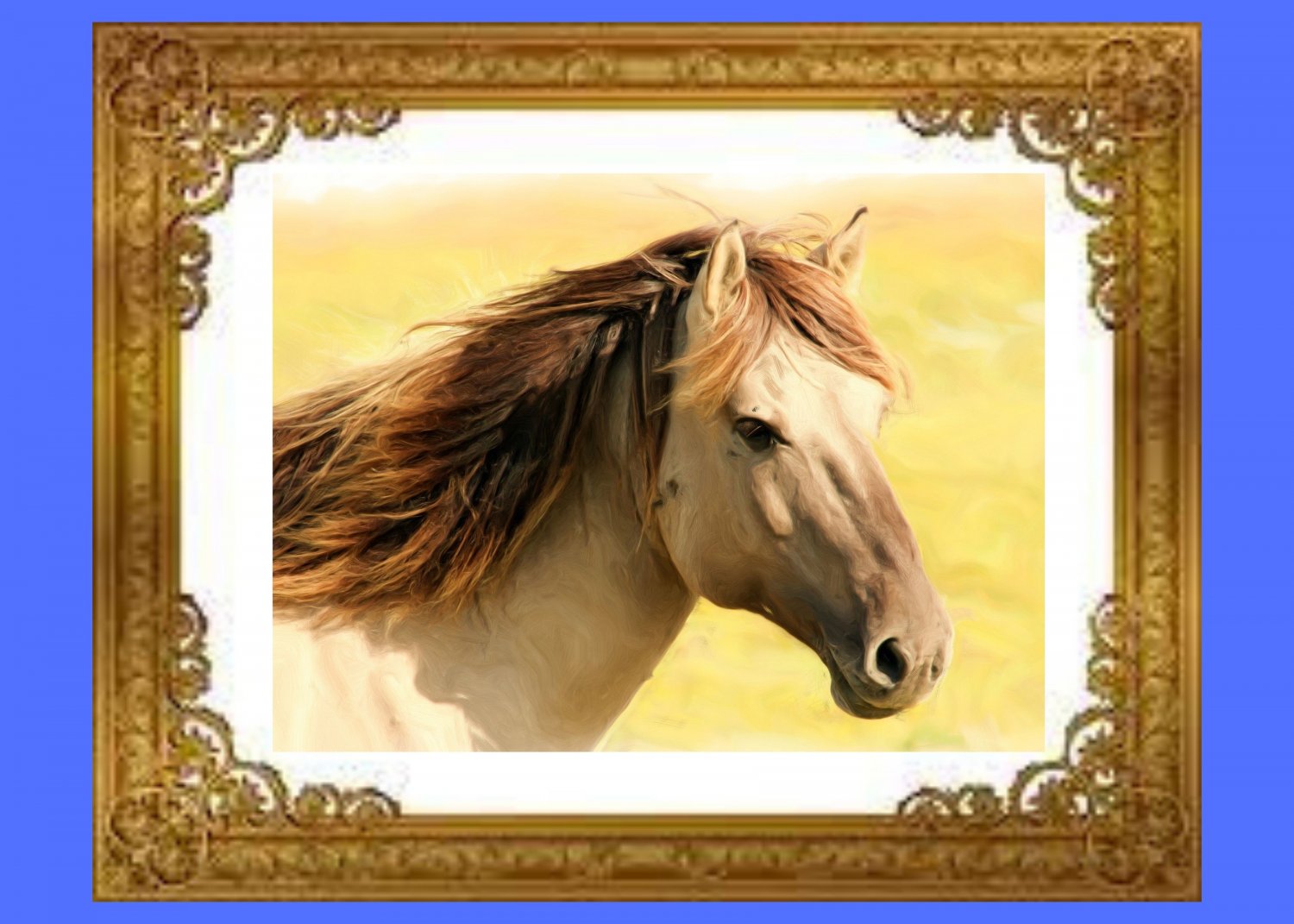 Horse Face Printable Art, Animal Beauty Printable Art & Water Line Art, Home Decor Art.