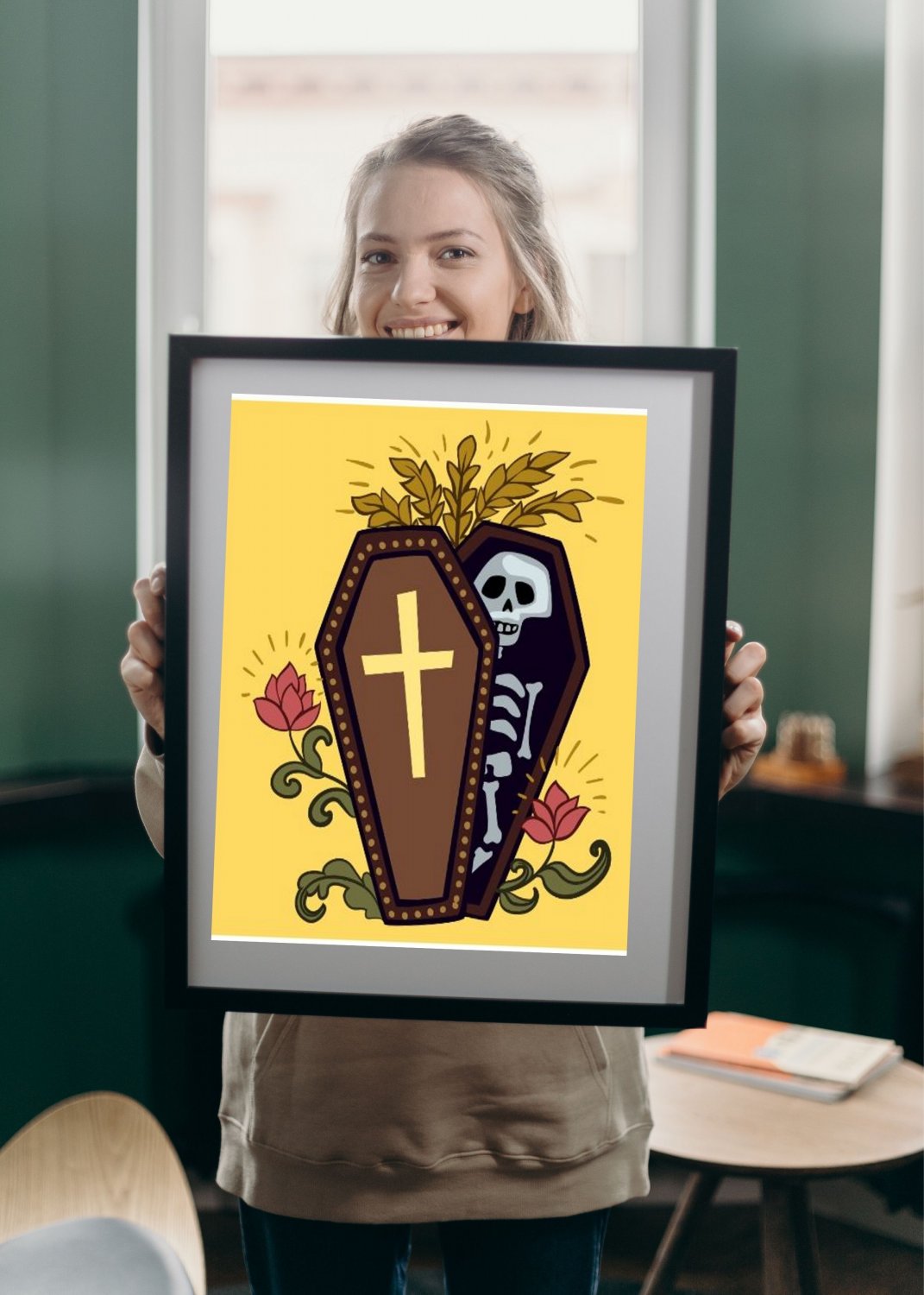 Skeleton Activity Printable Art, Skeleton Beauty Printable Art & Water Line Art.