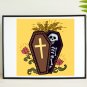 Skeleton Activity Printable Art, Skeleton Beauty Printable Art & Water Line Art.