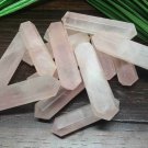 Lot of 100 bulk Rose Quartz Double Terminated Point Crystal Grids jewelry making