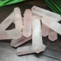 Lot of 100 bulk Rose Quartz Double Terminated Point Crystal Grids jewelry making