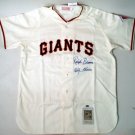 Ralph Branca and Bobby Thomson Dual signed Giants Jersey