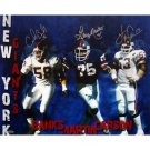 Carl Banks, Harry Carson & George Martin Triple Signed NY Giants Defense Collage 16x20 Photograph