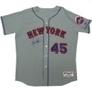 Pedro Martinez Autographed Mets Away Grey Jersey