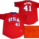 Mark McGwire Hand Signed USA Jersey