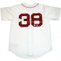  Curt Schilling Autographed On Back Boston Red Sox Replica Home Red Sox Jersey