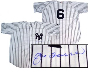 Joe Torre Hand Signed Yankees Home Jersey