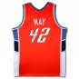 Sean May Autographed Charlotte Bobcats Away/Orange Jersey (UDA)