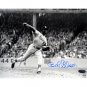 Bob Gibson Autographed Pitch Black & White 8x10 Photograph