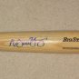 Michael Young Autographed Bat Texas Rangers