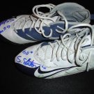 GAME WORN SIGNED STEVE SLATON CLEATS 2008 HOUSTON TEXANS