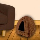 DonessVille Pyramid Pet Pod - Personalized Bed for dog or cat -  BROWN