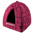 DonessVille Pyramid Pet Pod - Personalized Bed for dog or cat - MAROON