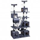 D-Ville Pet Club 62-Inch Cat Tree, Blue