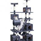 D-Ville Cat Tower with 3 Caves, 3 Cozy Perches, Scratching Posts, Board, Activity Center