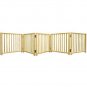Pet Supplies - Smart Folding Free Standing 5-Panel Wood Dog Gate