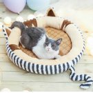 Round Plush Cat Bed House Pet Cat Puppy Mat