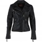 Ladies Leather Biker Jacket High Quality Women Leather jacket