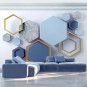 3D Wallpaper Abstract "Geometric" Decor