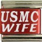 USMC Red Italian Laser Charm