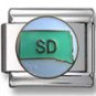 State of South Dakota Italian Charm