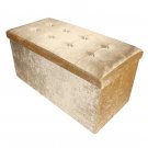 Crushed Velvet Ottoman