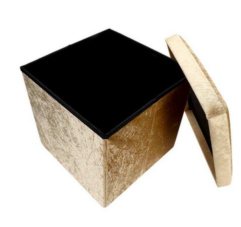 Small Crushed Velvet Ottoman