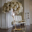 Large Ostrich Feather Floor Lamp