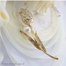 dania brooch seri E. indonesia freshwater pearls