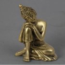 Brass Metal Buddha Statue - 6 Inch