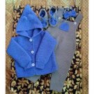 Crocheted Woolen Romper Set