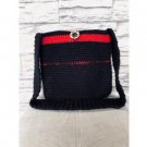 Black/Red Woolen Bag- A4 Size Black/Red Woolen Bag- A4 Size