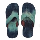 Blue Hemp Dye Slipper