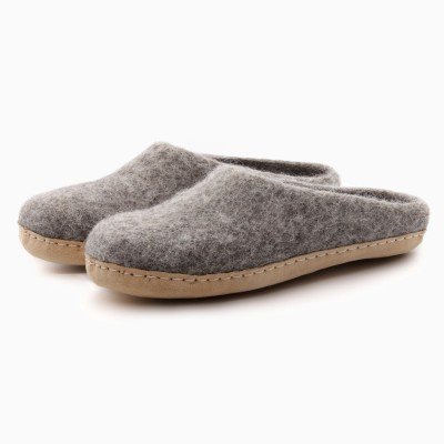 Felt Slippers (Heather)