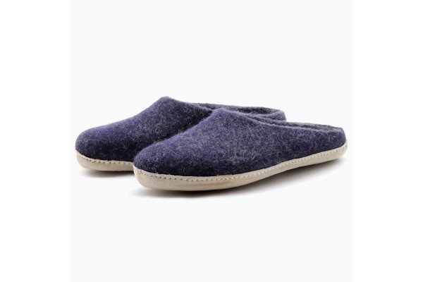 Felt Slippers (Indigo)