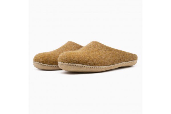 Felt Slippers (Toffee)