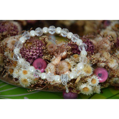 Crystal And Pearl Bracelet