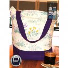 Multi Purpose Tote Bag (Floral And Purple Base)