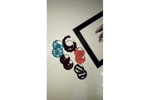 Ring Crochet Earring