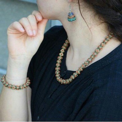 Tibetan Beads Jewellery Set