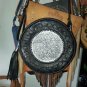 boho rounded leather bag